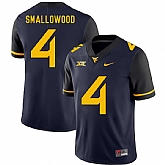 West Virginia Mountaineers 4 Wendell Smallwood Navy College Football Jerseys Dzhi,baseball caps,new era cap wholesale,wholesale hats